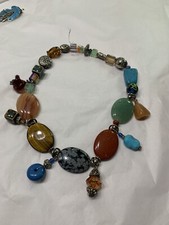 42 different beads mix materials stone metal glass dangle charms repurpose