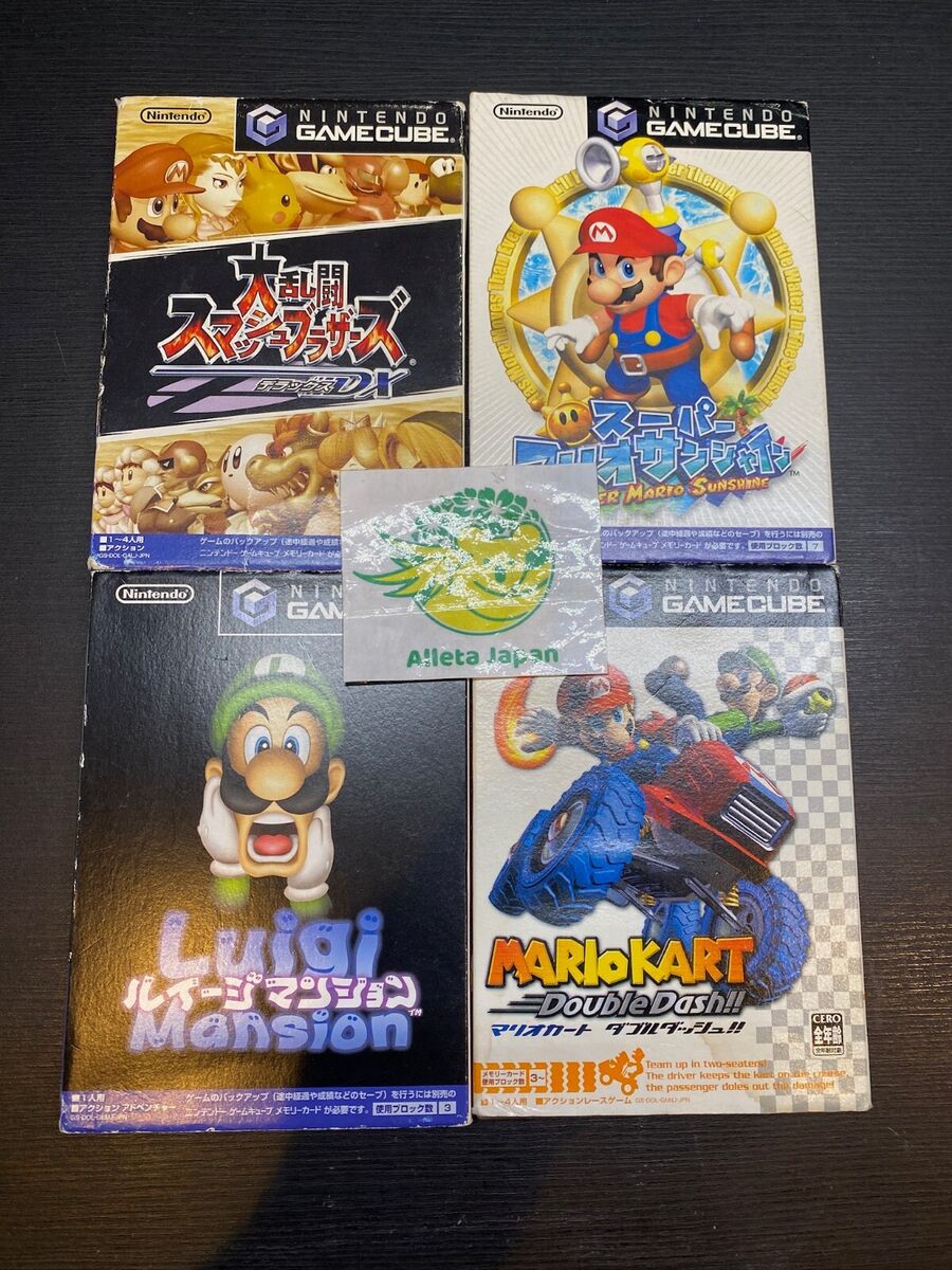 Mario kart Double dash Super Smash Bros. Mario Sunshine Luigi's Mansion Set  of 4