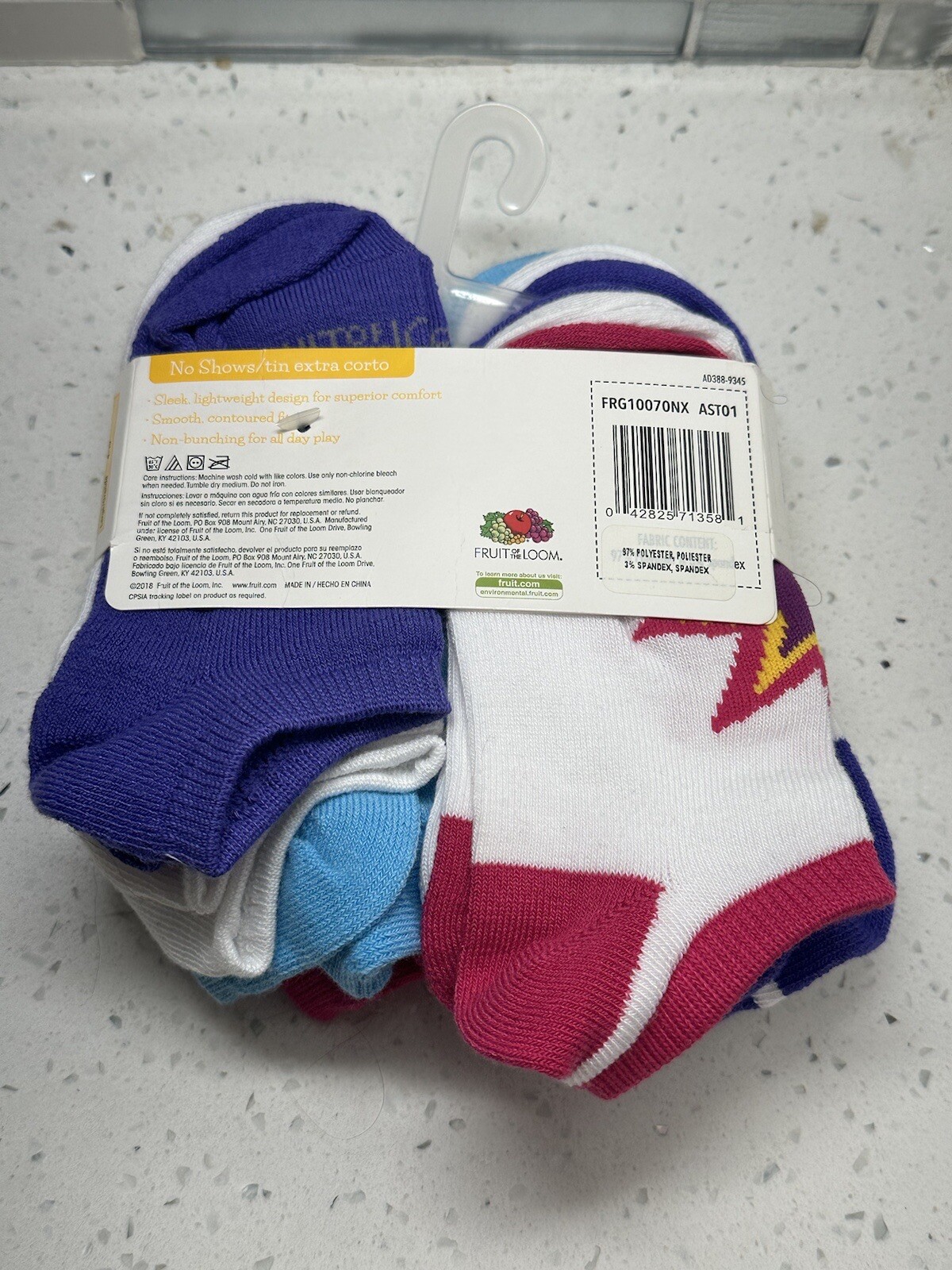 SAOLA CALZINI SUOLA AMMORTIZZATA BAMBINA FRUTTA DEL TELAIO NO SHOW 10 PAIA TAGLIA M 10 1 2 4