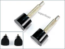 2pcs Black 7mm x 7mm Shoe High Heels Stiletto Repair Caps – Heel Cap Tip Kit Pin
