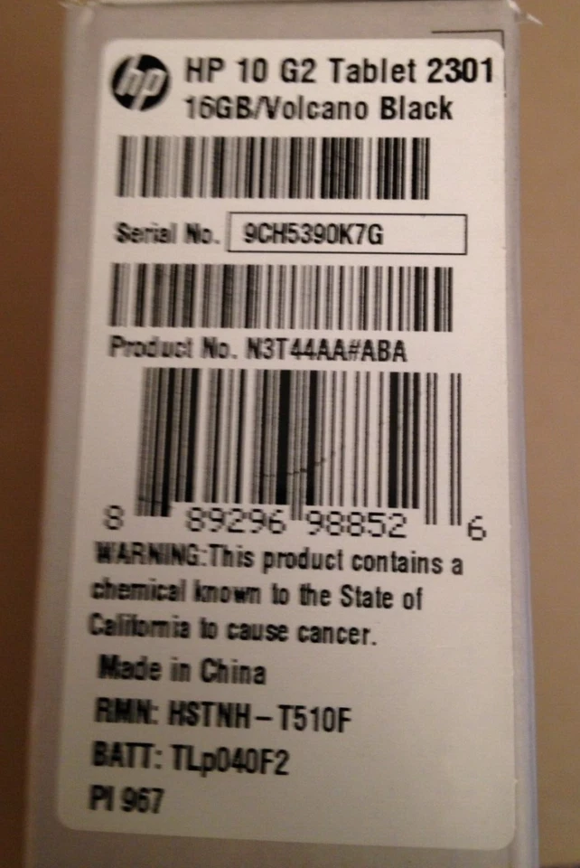 HP 10 G2  10.1in Android 5.0 Lollipop Tablet - 1GB RAM, 16GB  W/NEW CASE - Image 2 of 4