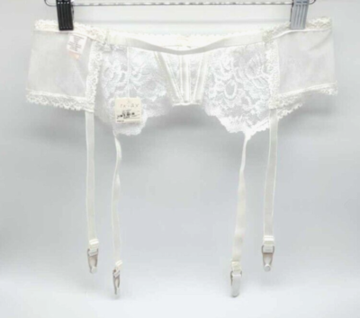 Intimate Attitudes Plus 1X - 2X Shirley White Lace Adjustable Garter Belt  NOS | eBay