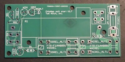 DIY Audio Soft-Start Control PCB - Bare PCB + Support Documents, Not a Kit