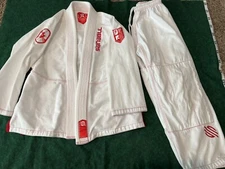 Sanabul Red Bandit Brazilian Jiu-Jitsu Karate Martial Arts White - Kids Size K4