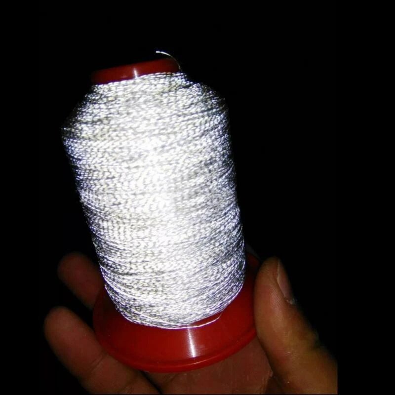 500m/Roll Reflective Embroidery Sewing Machine Thread Polyester Night Safety DIY - Image 4 of 4