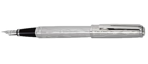 Aurora 88 Argento Massiccio .925 Silver/Black Resin Fountain Pen