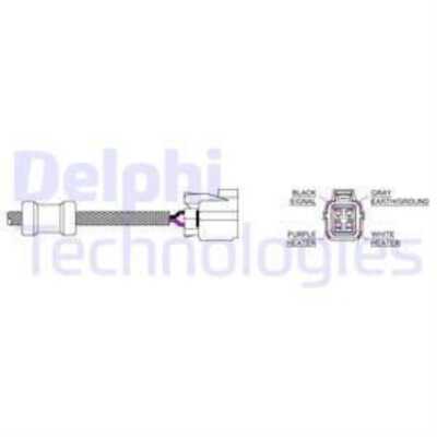 DELPHI Lambdasonde Regelsonde passend für Honda CR-V II 2.0 ES20128-12B1