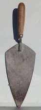 Vintage Cement Trowel Mason Brick Bricklayer Tool Wooden Handle  14”