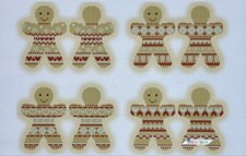 GingerbreadMan ChristmasTreeDecorations DIY Kit Bead EmbroideryBeadwork a3-k-424
