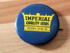 1950's IMPERIAL SEED COMPANY ~ Clear Lake, IOWA Vintage Pinback Button  — photo 1