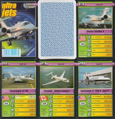 Ravensburger ''Ultra Jets'' 2001 (S, Quartett-Nr. 204175) Z 0-