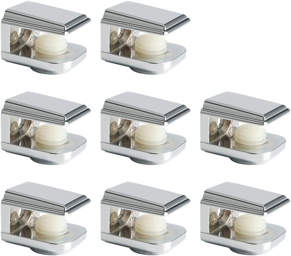 Adjustable Glass Shelf Bracket Wall Mount Clamp for Shelves