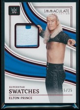 Elton Prince 2023 Panini Immaculate WWE Superstar Swatches Red /25