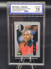 1998 Upper Deck MJ Sticker Collection #13 Michael Jordan CCG 10 - Rare - POP 1