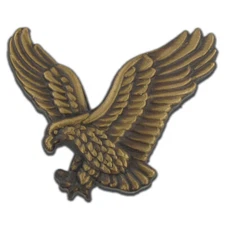 PinMart's Soaring American Bronze Eagle Jewelry Lapel Pin