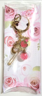 Sailor Moon Crystal Bag Charm Keychain Official Taiwan - Pink Moon Stick Wand