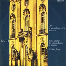 2LP BACH 6 Brandenburg Concertos BOSSE Leipzig GH Bach Orch ETERNA 827846 GB1