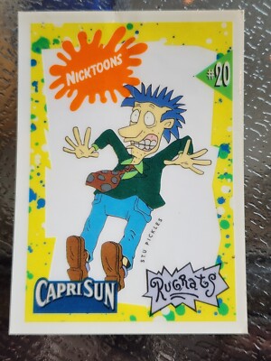 1992 Capri Sun Rugrats Stu Pickles Nickelodeon Nicktoons Decal Sticker card #20