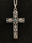 HSB Harry S Bick Sterling Silver 2 1/2” Long By 1 3/8” Wide With 20” Ster. Chain — photo 1