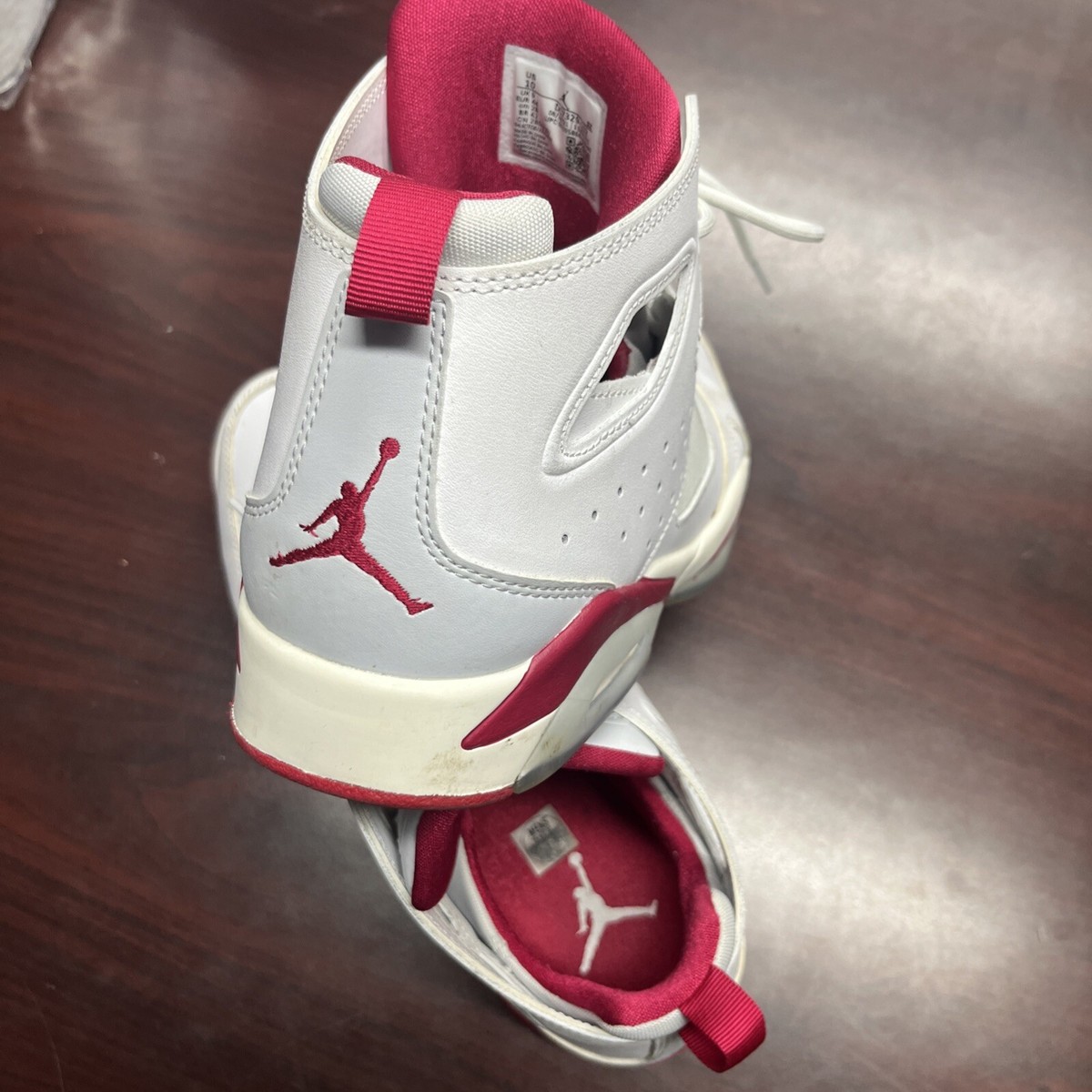 Jordan 10 Flight Club 91 White Mystic Hibiscus Basketball Tennis Shoes Sneaker | eBay