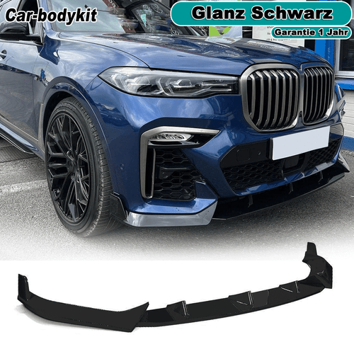 Glänz Schwarz Frontspoiler Spoilerschwert Lippe Für BMW X7 G07 M-Paket 2019-22 - Bild 1 von 12