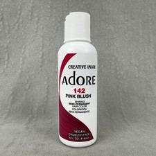 Adore 142 Pink Blush Semi Permanent Hair Dye Color Vegan 4 oz / 118mL