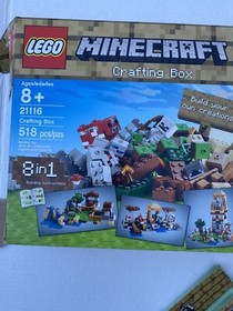 Never Played With LEGO MINECRAFT Crafting Box (21116) nos RETIRED READ