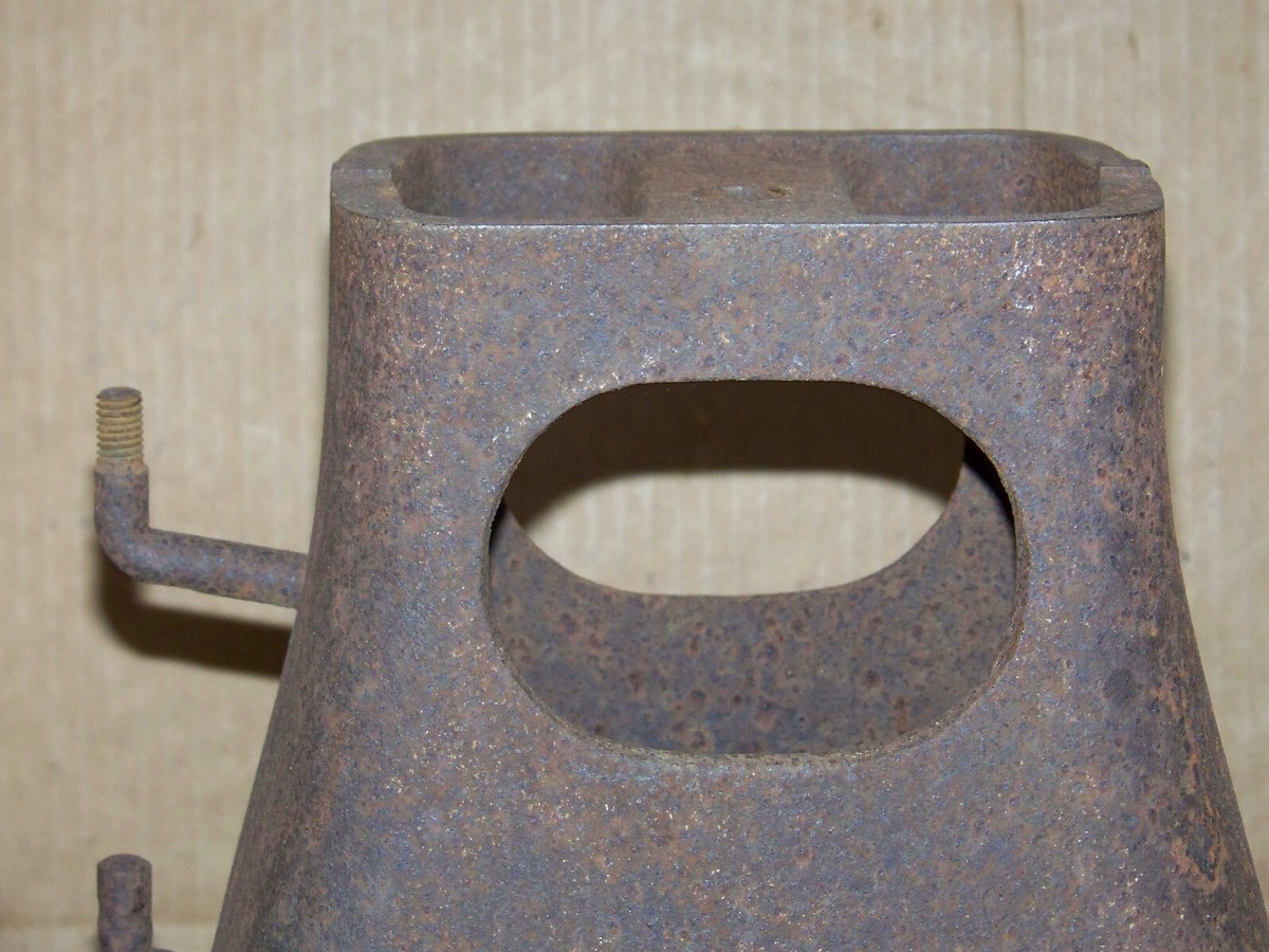 Vintage Cast Iron Machine Age Base Stand Steampunk Industrial