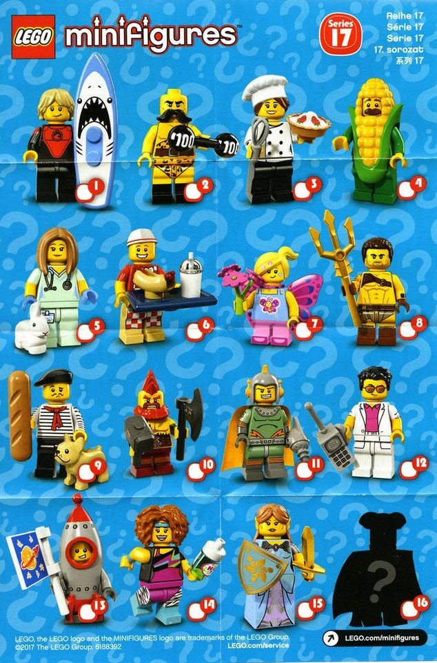 LEGO Minifigures CHECKLIST - Choose Your Series list | eBay