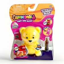 Gummymals Interactive Super Squish Toy Yellow Gummy Bear 20 Sounds  Reactions