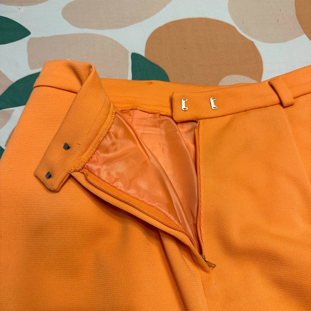 Vintage Orange Haymaker Tennis Skirt with Front Pockets Size 18