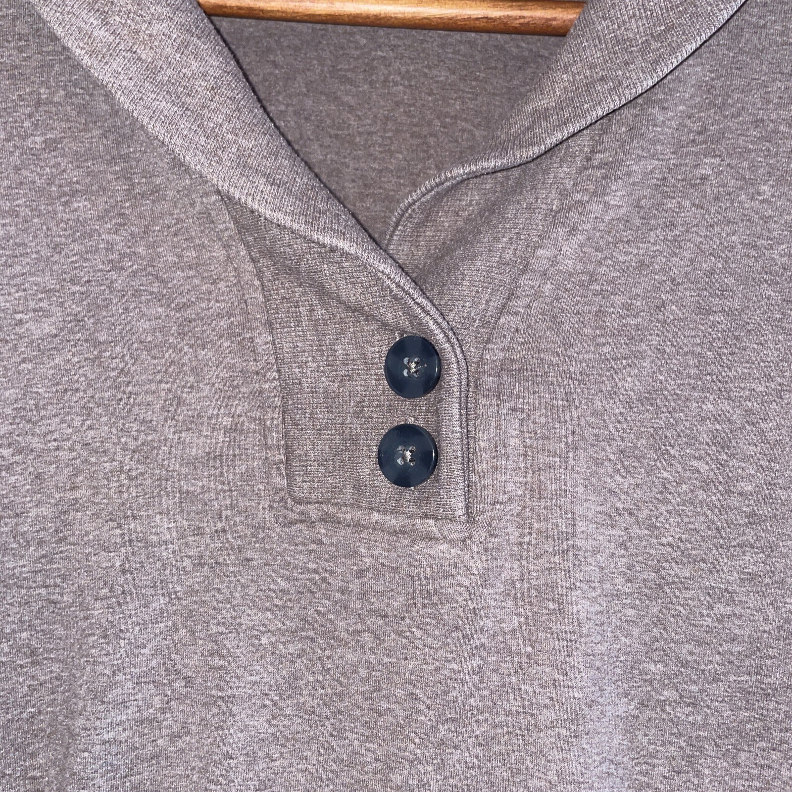 Banana Republic Womens Sweater Shawl Collar Brown Med Coastal Core Granny Fall