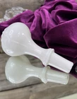 Antique Vintage Ornate Crown Design Milk Glass Bottle Stopper Lovely 🩶