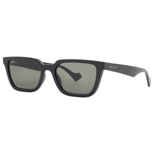 Gucci Grey Rectangular Men's Sunglasses GG1539S 001 55 GG1539S 001 55