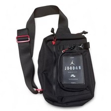 NEW Jordan Nike Air Hesi Crossbody Bag Black Red One Size MA0839-023