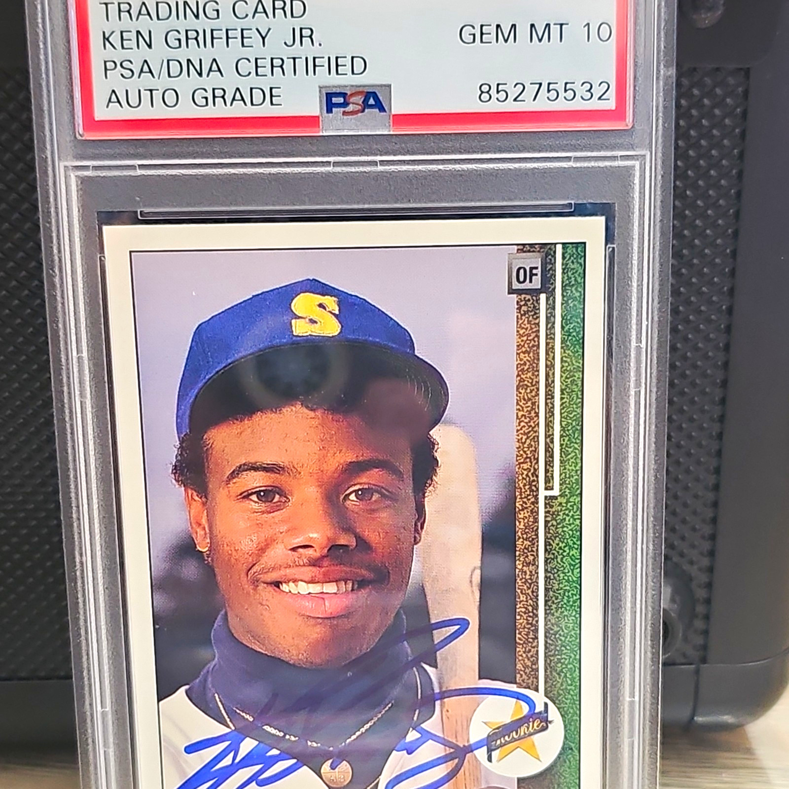 Ken Griffey Jr. 1989 Rookie Auto PSA/DNA Cert 85275532 Card #1 Mariners