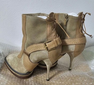 CHRISTIAN DIOR Suede Leather Short Boots US 9 JP 26cm Rare Limited