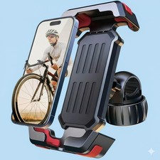 Bike Phone Holder Handlebar Install, Motorcycle Phone Mount, Bicycle Phone Holde