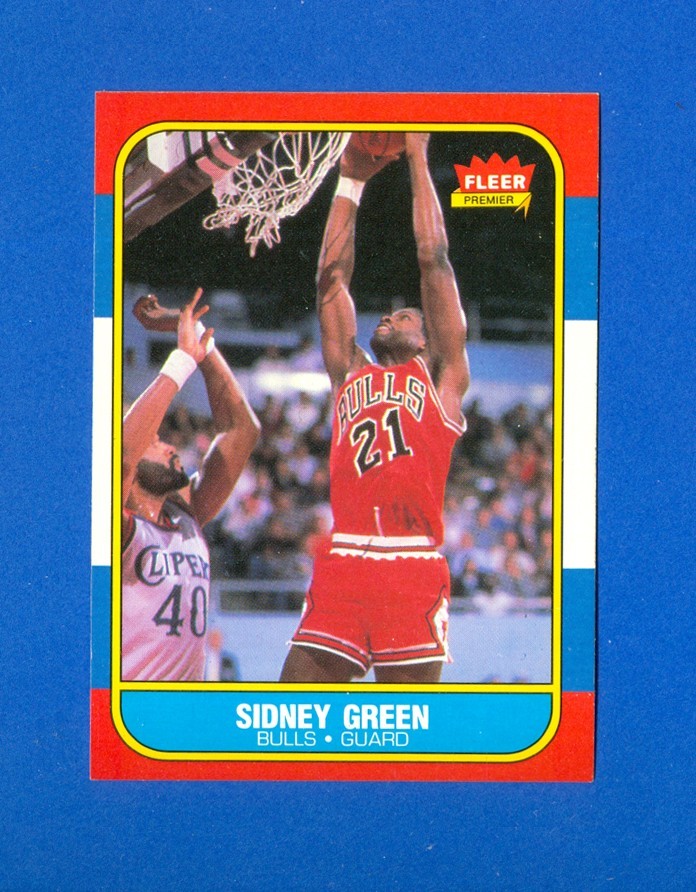 1986/1987 Fleer Basketball #40 Sidney Green 86/87 Set Break RC Rookie Card NR/MT