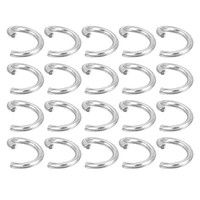 300 StüCk Offene Sprungringe, 5Mm Edelstahl O-Ring, Splint Ringe, Silber
