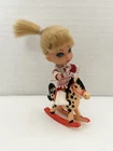 Liddle Kiddles Calamity Jiddle Cowgirl Doll w/ Outfit Boots Horse Mattel