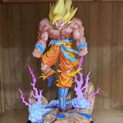 Figurine Son Goku Super Saiyan Dragon Ball Z 28 cm Statue PVC Collection - Photo 1/4