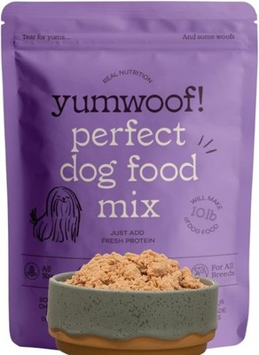 Yumwoof Perfect Dog Food Mix Grain-Free Recipe Improved Taste Makes 10 lbs Fresh