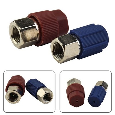 2x R12 Zu R134A Klimaanlage A/C Füllventil Fitting Port Adapter Nachrüstung