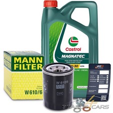 MANN-FILTER ÖLFILTER+5L CASTROL MAGNATEC STOP-START 5W-30 FÜR HONDA ACCORD 7 CL