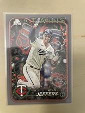 2024 Topps Holiday Silver Metallic Glitter Ryan Jeffers #H34 Minnesota Twins