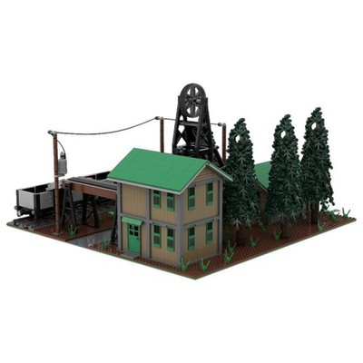 Mocs Bricks Sets Older Styled Underground Mine 2321 Parts MOC-58557 Toy Kits