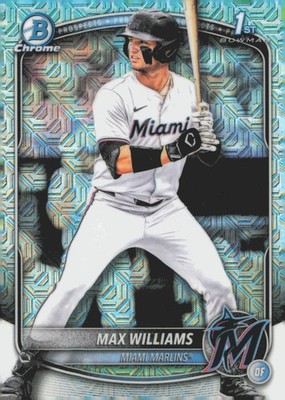 2025 Bowman Draft #BDC-68 Max Williams Chrome Mojo Refractor