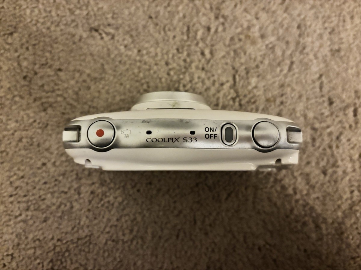 Nikon COOLPIX S33 13.2MP Digital Camera - White for sale online | eBay