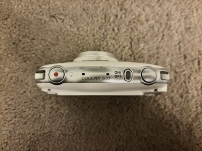 Nikon COOLPIX S33 13.2MP Digital Camera - White for sale online | eBay